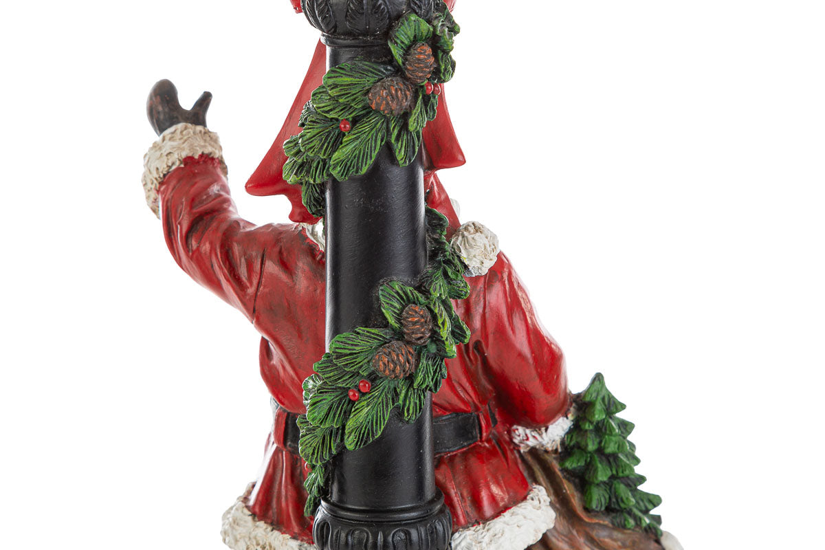 BABBO NATALE RESINA LAMPIONE